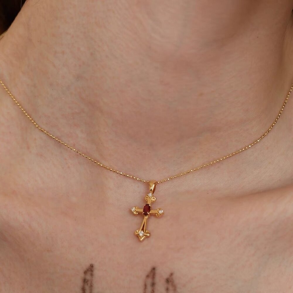 Vintage Cross Necklace